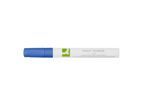 Marqueur peinture à base d'huile Q-CONNECT pointe ronde 2-3mm bleu
