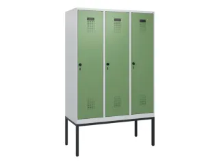 schoollocker,HxBxD 1950x1200x500mm,3vak,vak B 400mm,draaigrendel - 2