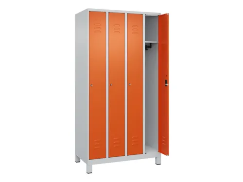 locker,HxBxD 1950x1000x500mm,4vak,vak B 250mm,cil.-slot,voeten