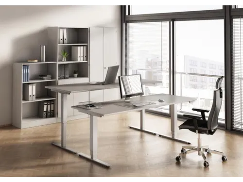 Elektrisch in hgte vst. zit-sta-bureau,HxBxD 730-1190x1800x800mm