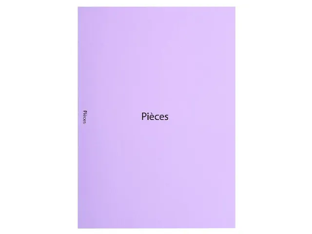 Sous cotes de dossier "pièces" 22x31cm français violet