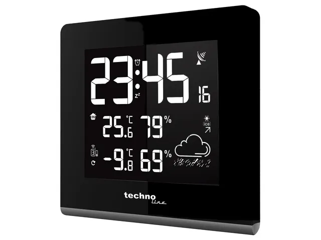 Weerstation Technoline WS 9065 165x170x26mm zwart/zilver met