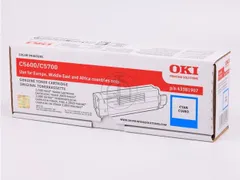 Tonercartridge Oki 43381907 C5600 Cyaan
