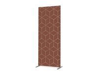 Scheidingswand Textiel Deco 100x200cm Hexagon Rust