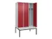 locker voor scheiding van kleding,HxBxD 2120x1200x815mm,3vak