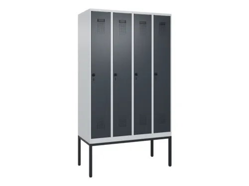 locker,HxBxD 2120x1200x500mm,4vak,vak B 300mm,draaigrendel