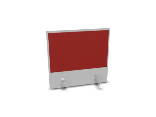 opzetpaneel,v. bureau,aanbouw achter,B 600mm,MP-lichtgrijs,BN4011-rood