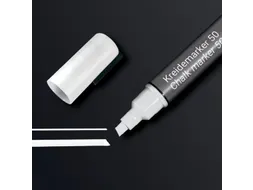 Krijtstift Sigel 1stuk wit wig punt 1-5 mm