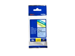 Labeltape Brother P-touch TZe-551 standaard 24mm zwart op blauw - 1
