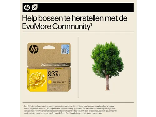 Inktcartridge HP 4S6W8NE 937E Evomore geel