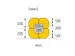 Protège-colonne,p. intérieur,HxlxP 1100x450-550x450-550mm,PE,jaune