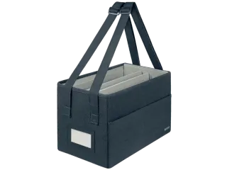 Leitz Hot Desking Stoffen opbergtas Fluweel Grijs 35,5x21x20cm - 1
