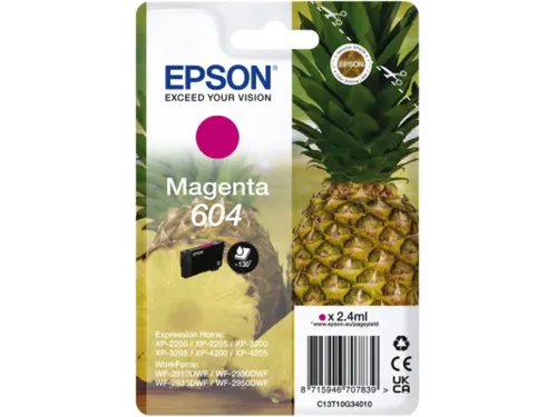 Inktcartridge Epson 604 T10G34 rood