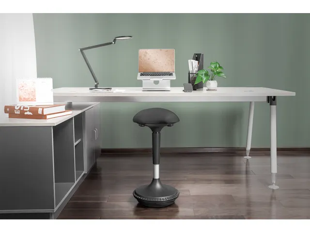 Ergonomische kruk/staanhulp Zwart In hoogte verstelbaar