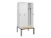 locker voor scheiding van kleding,HxBxD 2120x900x815mm,3vak