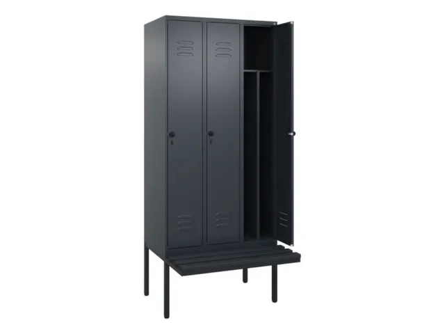 locker voor scheiding van kleding,HxBxD 2120x900x815mm,3vak