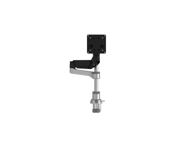 Circulaire Enkele Monitorarm Bureaubevestiging gasveer Zwart Zilver