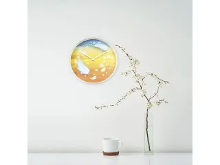 Wandklok Nextime dia 30cm multicolour kunststof Feathers - 5