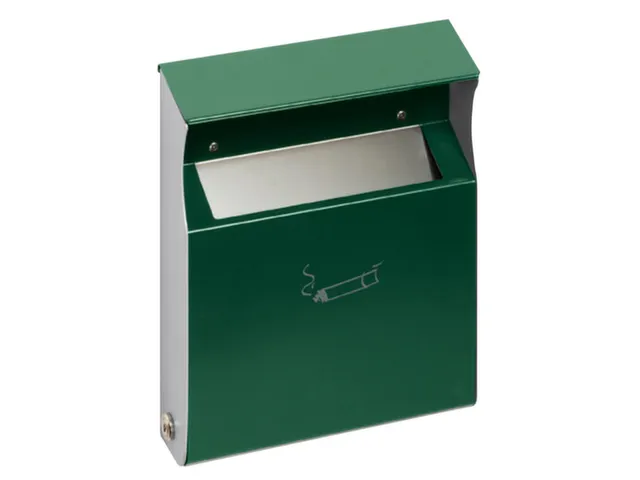 Wandasbak Groen Staalplaat 2 liter 300x230x60mm Overkapping slot