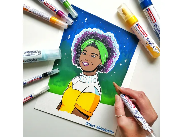 Olie en Acrylblok edding e-30010 A3 10 vel wit