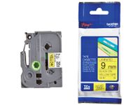 Labeltape Brother P-touch TZE-621 9mm zwart op geel