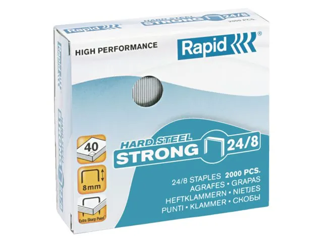 Nieten Rapid 24/8 staal strong 2000 stuks