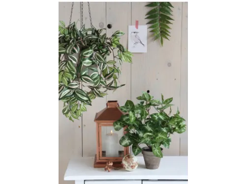 Kunstplant Mica Syngonium groen in pot 35x25cm