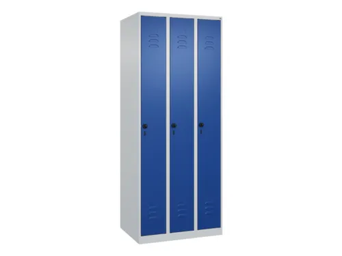 locker,HxBxD 1850x750x500mm,3vak,vak B 250mm,draaigrendel