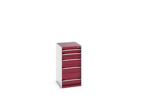 ladekast HxBxD 1000x525x650mm 5laden romp RAL7035 front RAL3004
