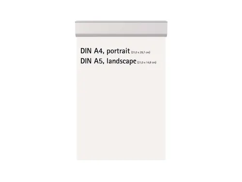 Klemlijst MAUL 218x40mm aluminium zelfklevend