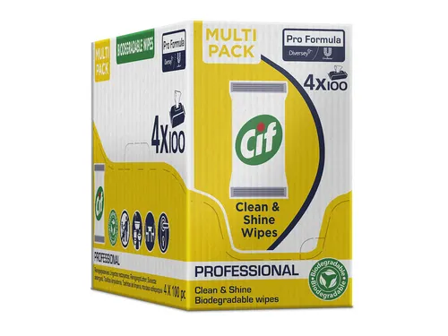 Reinigingsdoekjes CIF Pro formula Multi Clean&Shine 100 stuks