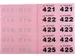 Genummerde Loterij- En Garderobetickets 1-1000
