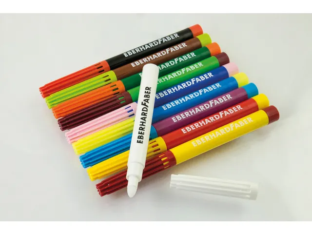 Viltstift Eberhard Faber magic marker 9 kleuren en 1 tovermarker