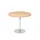 vergadertafel,HxØ 745x1000mm,rond,schotelvoet chroom,ronde buis