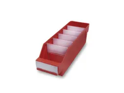 stellingbak,HxBxD 95x90x300mm,PP,rood