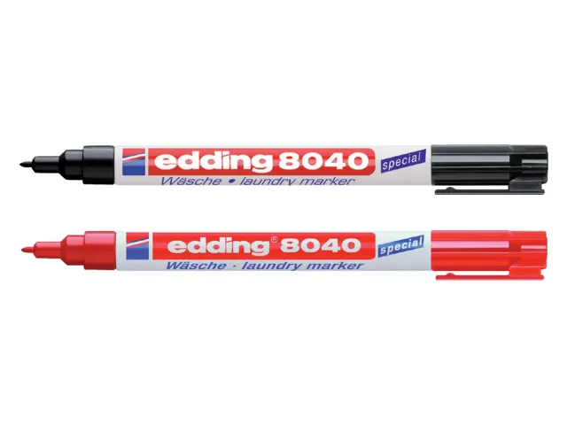 Wasgoedmarker edding 8040 rond 1mm zwart