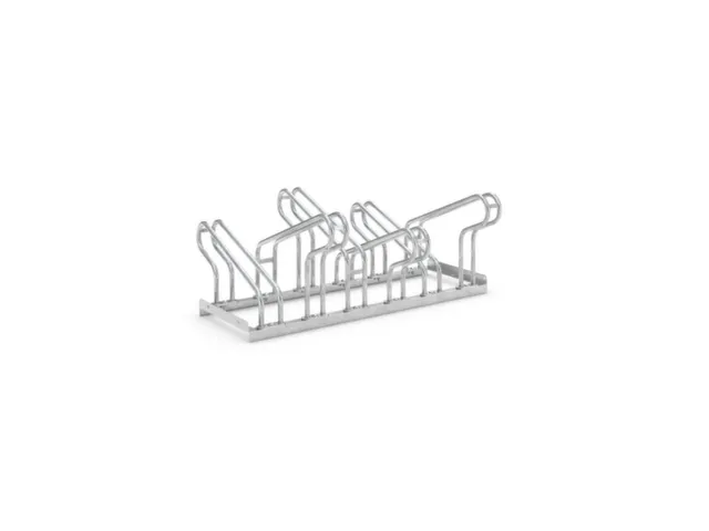 Support Cycles galvanisé double face long. 1050mm 2X3Places vissables
