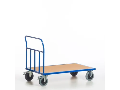 kopwandwagen,draagverm. 400kg,laadvl. LxB 850x400mm,houtplaat,1wand