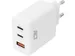 Oplader ACT 65W 3-poorts USB-C USB-A PD QC Ganfast