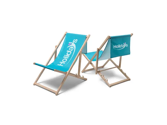 Print voor de Strandstoel Relax Classic met logobanner