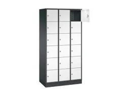 lockerkast,HxBxD 1950x920x500mm,3x6vakken,cil.-slot,sokkel
