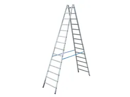 Bokladder Dubbelzijdig 4.03m 2x14sporten Aluminium Scharnieren