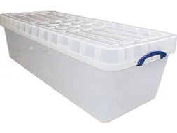 Opbergdoos 134 Liter XL Transparant Stapelbaar