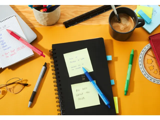 Balpen STABILO pointball colorful medium blauw