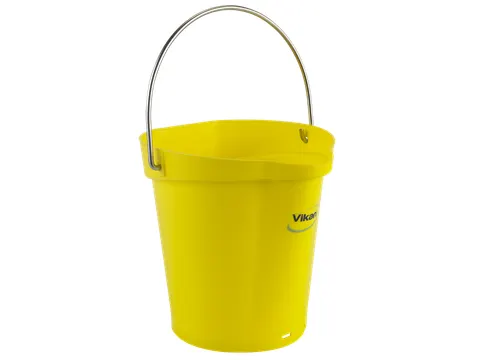 Hygiene 5688-6 emmer, 6 liter geel, maatverdeling en schenktuit