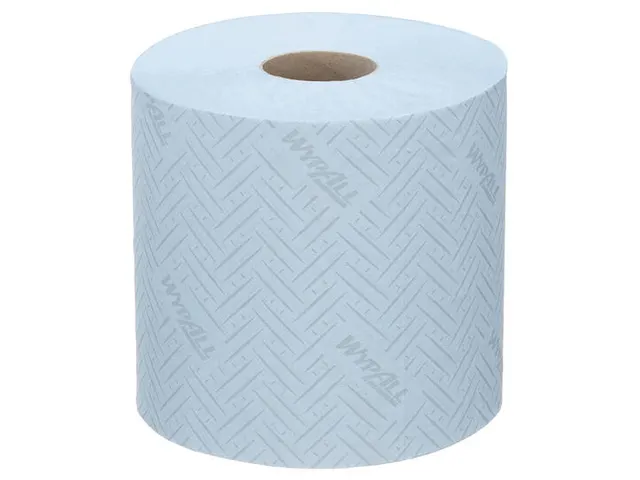 Chiffon de nettoyage Wypall L10 déviadage central bleu 6 rouleaux