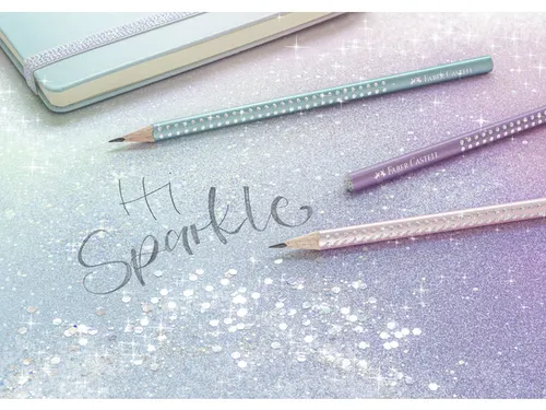 Potlood Faber-Castell Grip sparkle rose metallic