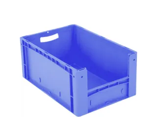 Euronorm Stapelkrat M. Grijpopening Pp 270x600x400mm Blauw - 2