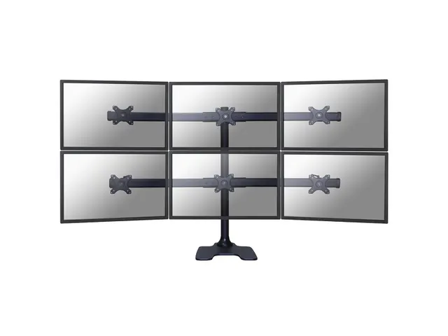 Fpma-d700dd6 Newmounts Flatscreen Bureausteun 6 schermen