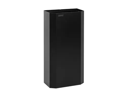 Afvalbak Staal zwart 40 liter open PPA4279B